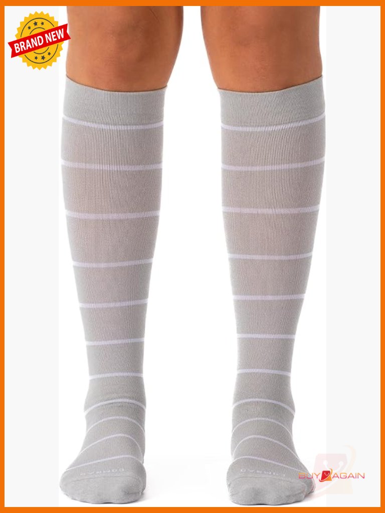 Firm Compression Socks 20-30mmhg Knee High Nylon Snug Fit Unisex